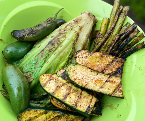 Grilled Salad with Meat