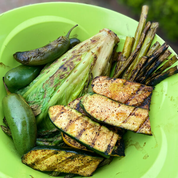 Grilled Salad with Meat